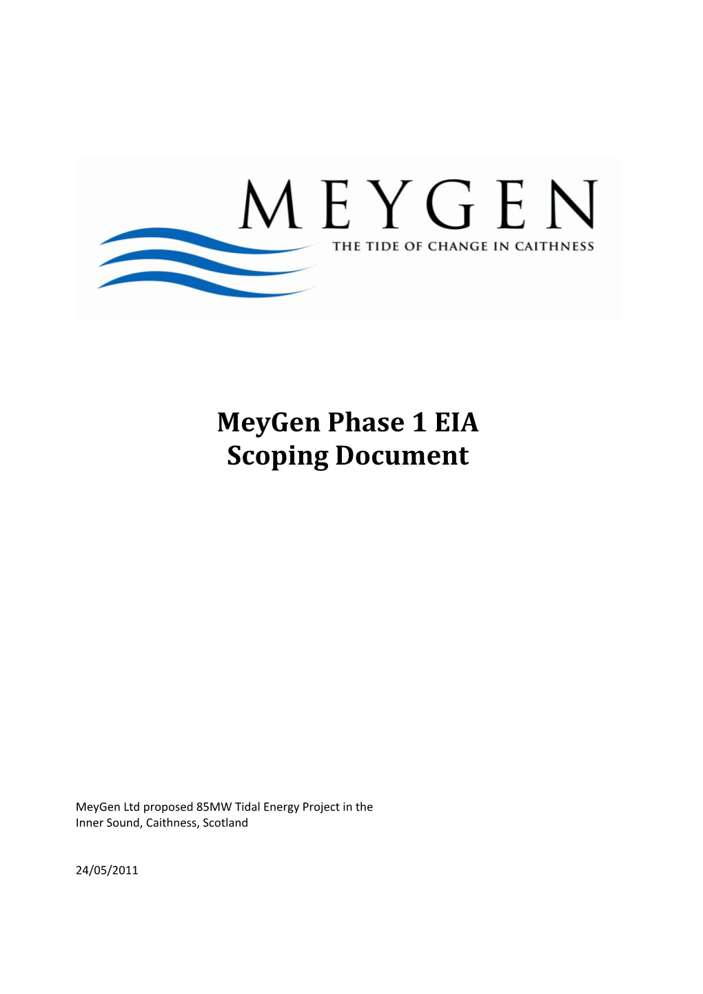 Meygen Phase 1 EIA Scoping Document