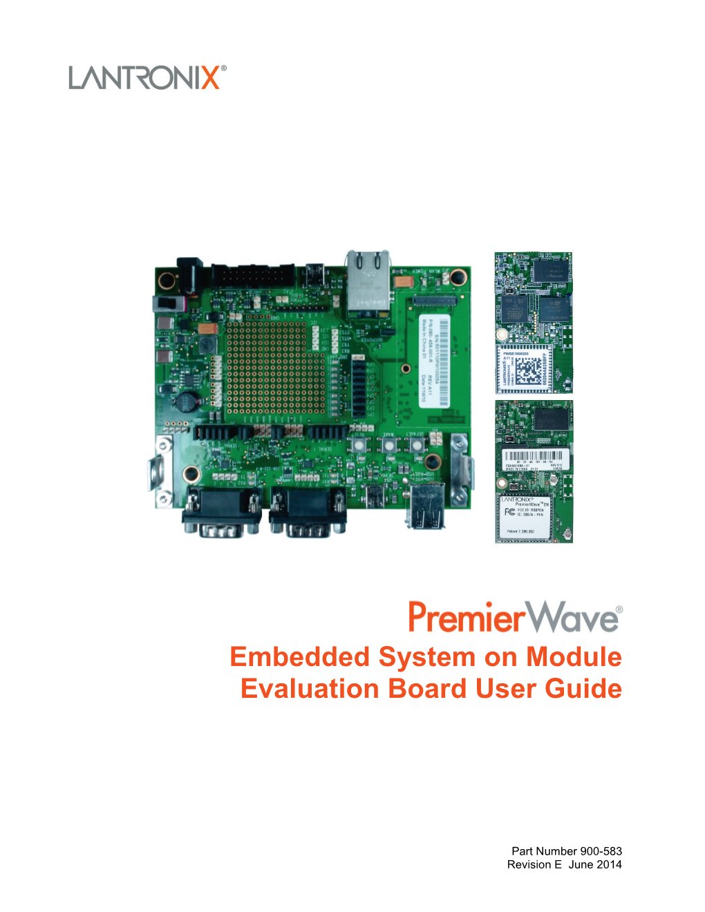 Premierwave Embedded System on Module Evaluation Board User Guide