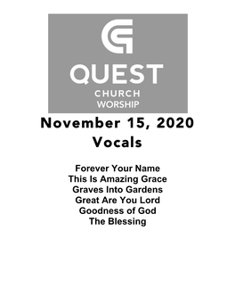 Quest Worship 11-15-20Vocals