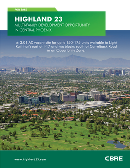 Highland 23 Multi-Family Development Opportunity in Central Phoenix