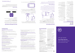 Smart Baby Monitor 5 Inch with Colour Screen Quick Start Guide
