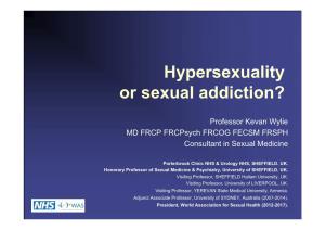 Hypersexuality Or Sexual Addiction?