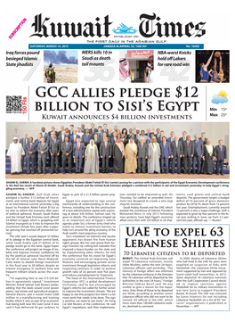 GCC Allies Pledge $12 Billion to Sisi's Egypt