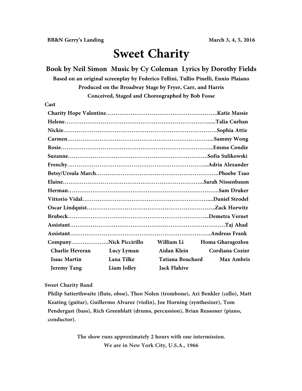 Sweet Charity