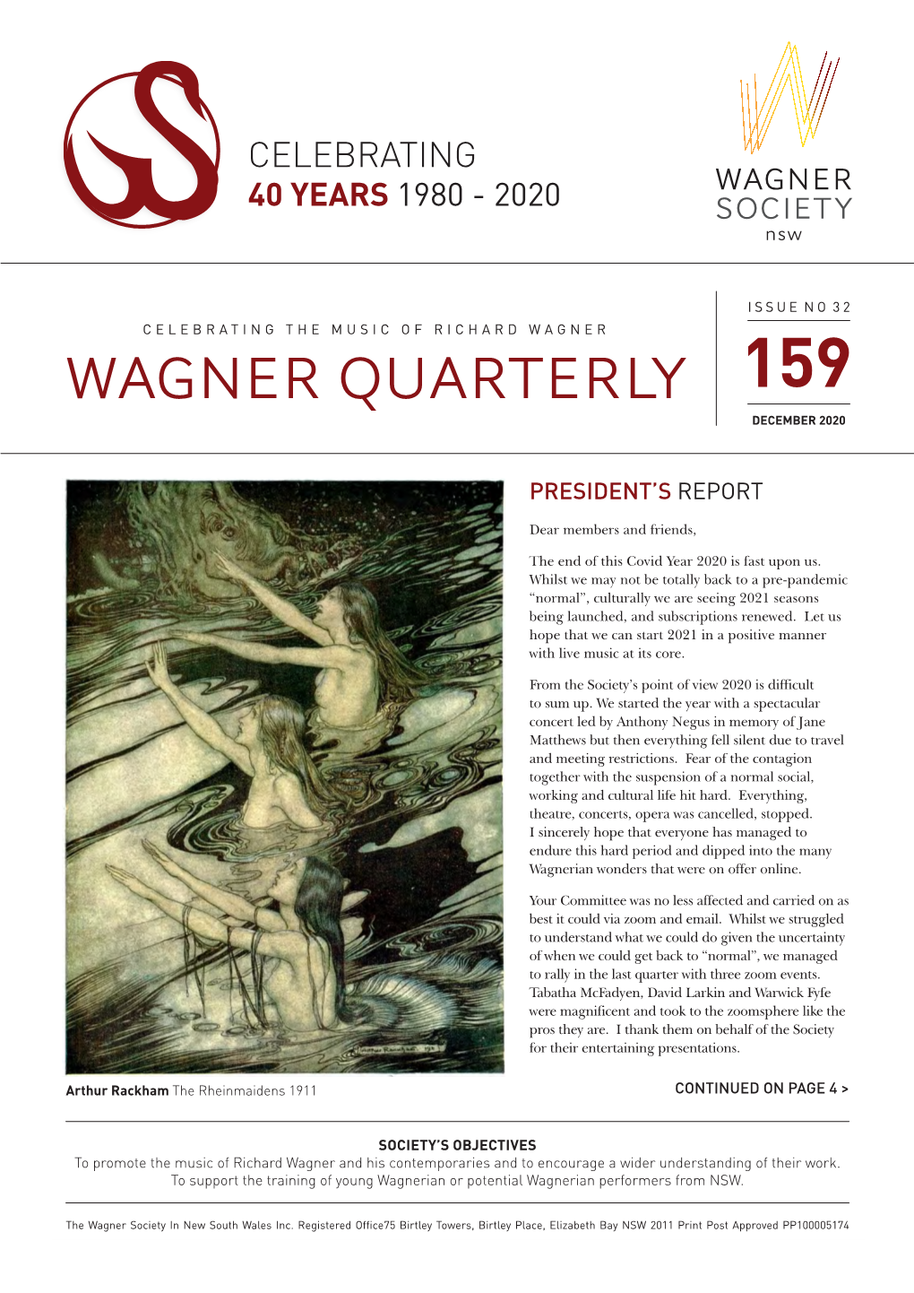 Wagner Quarterly 159 December 2020