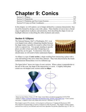 Chapter 9: Conics Section 9.1 Ellipses