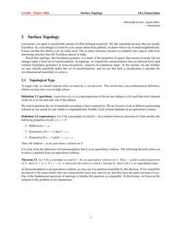 Surface Topology Afra Zomorodian