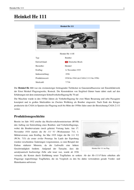 Heinkel He 111 1 Heinkel He 111