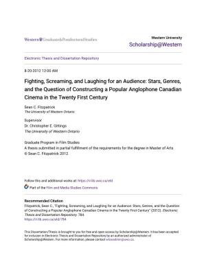 Stars, Genres, and the Question of Constructing a Popular Anglophone Canadian Cinema in the Twenty First Century