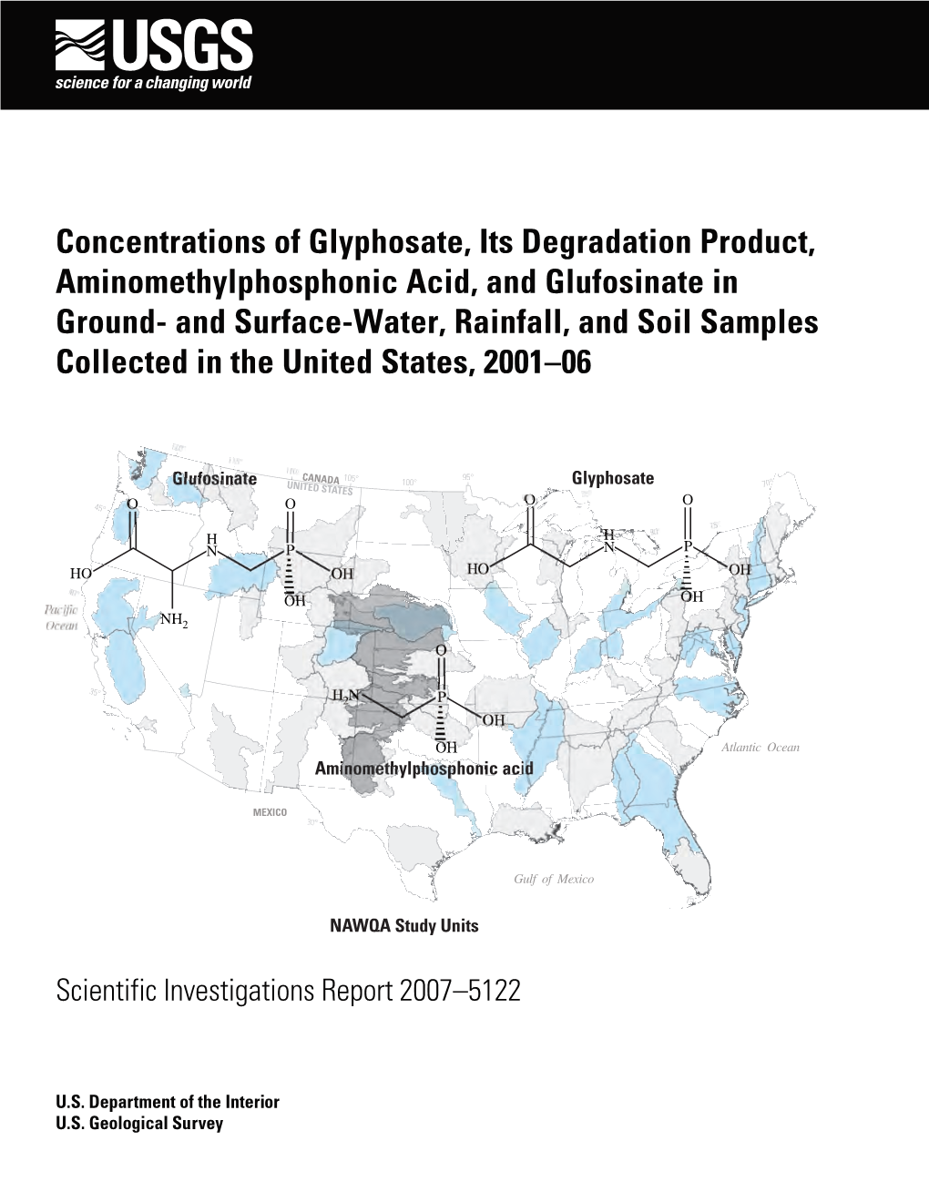 Concentrations of Glyphosate, Its Degradation Product