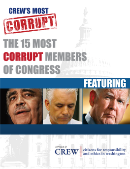 The 15 Most Corruptmembers of Congress