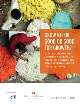 Growth for Good Or Good for Growth: How Sustainable And