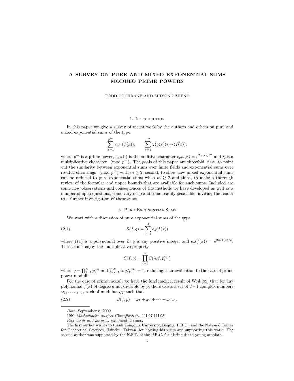 A Survey on Pure and Mixed Exponential Sums Modulo Prime Powers