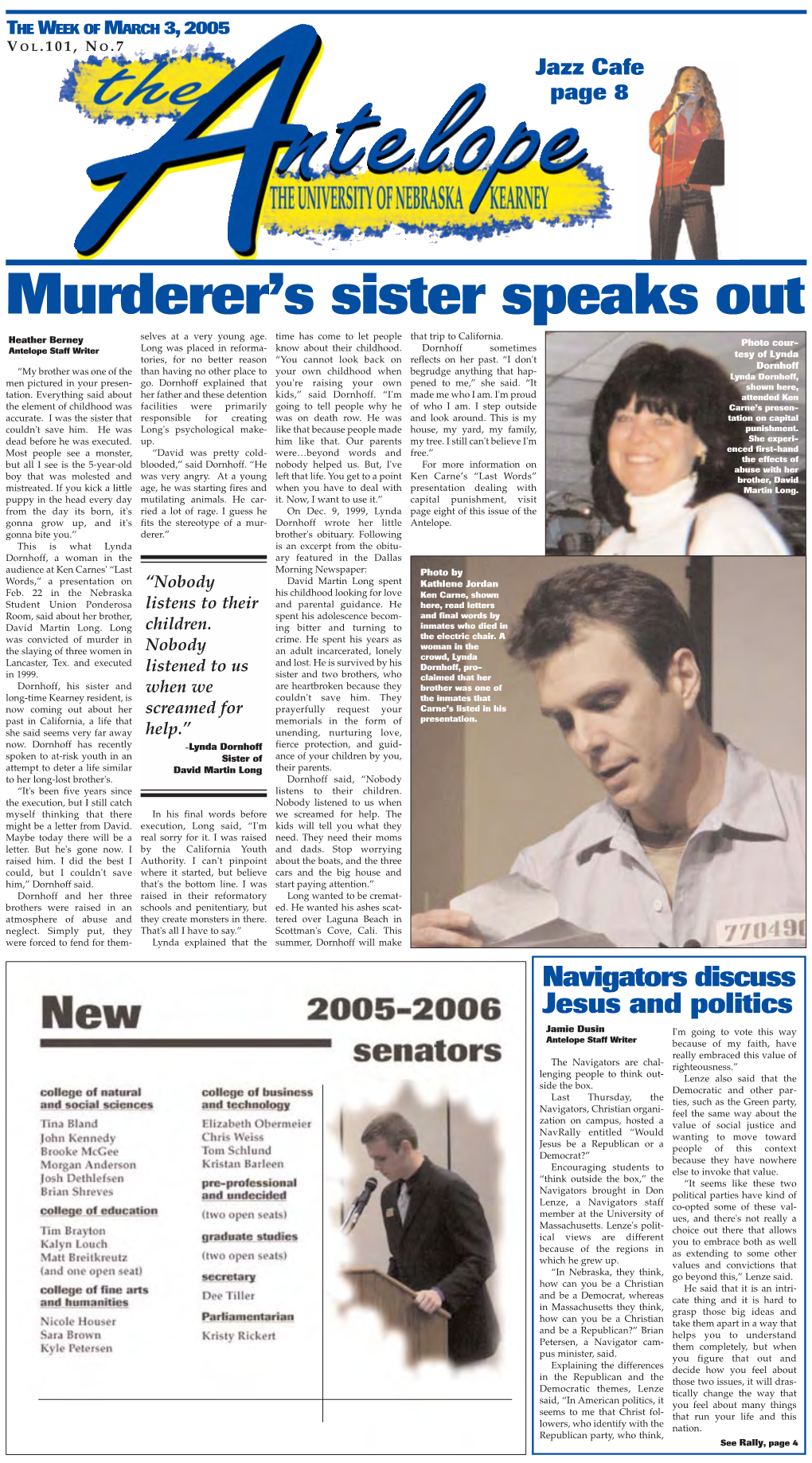 Page 1 Kerry? Is It Going to Be George Bush?” Ed This Survey Because He Wanted to Get Organizations That Offered Jobs to Students