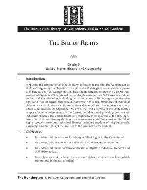 The Bill of Rights 