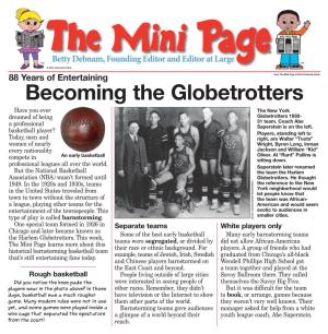 Becoming the Globetrotters Have You Ever the New York Dreamed of Being Globetrotters 1930- 31 Team