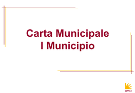 Carta Municipale I Municipio Quadro Di Insieme Roma Capitale