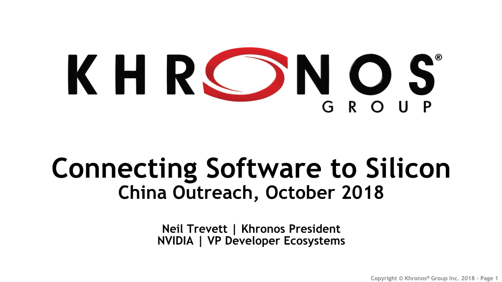 Khronos China Update Oct18