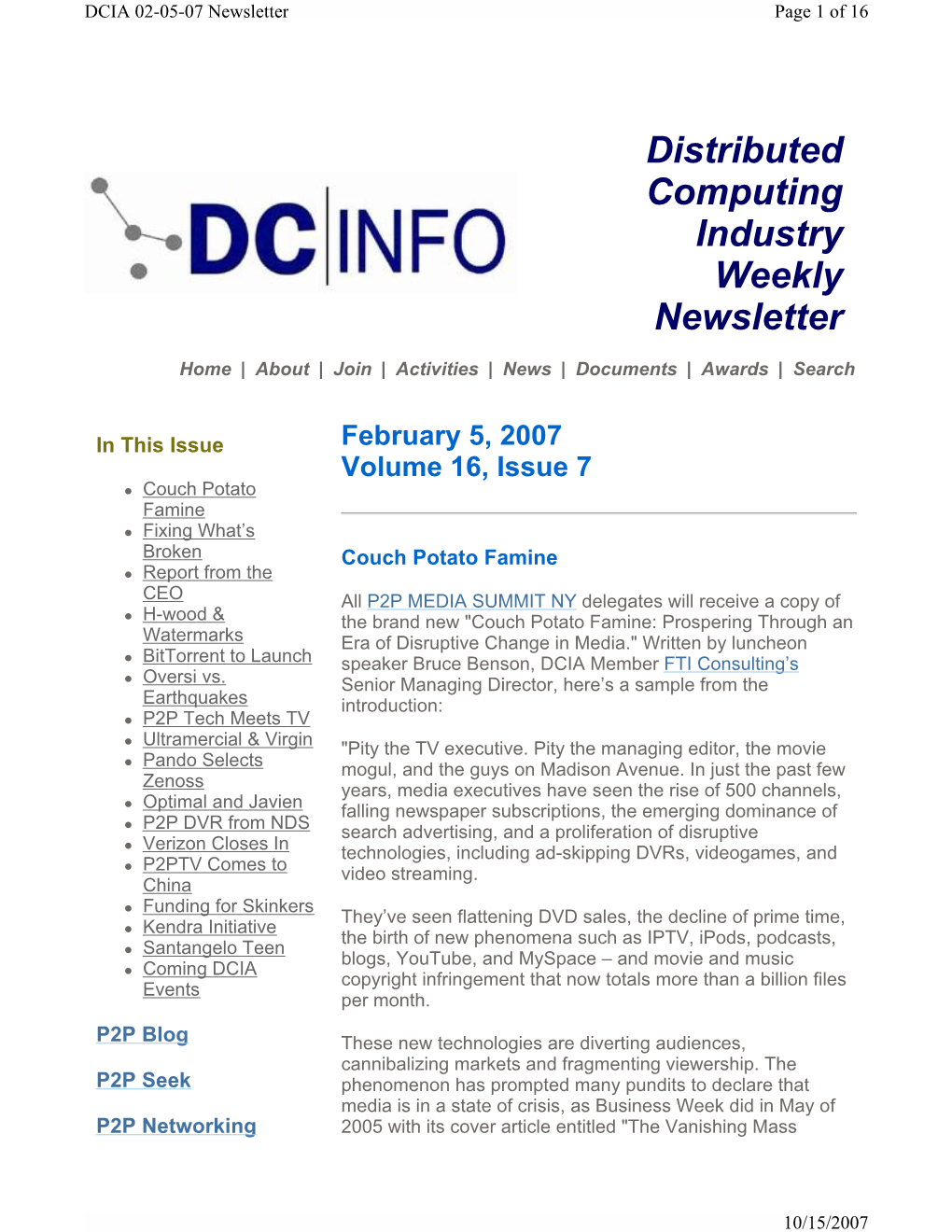 DCIA 02-05-07 Newsletter Page 1 of 16