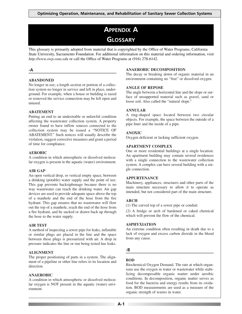 Optimizing Operation, Maintenance, and Rehabilitation of Sanitary Sewer Collection Systems