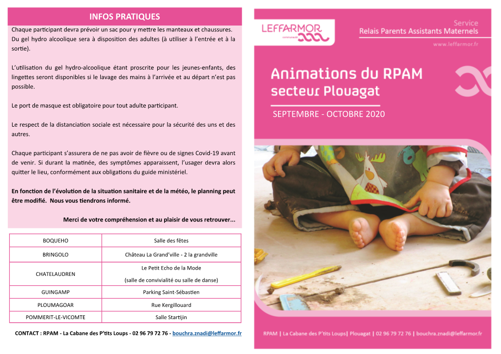 Octobre 2020 Infos Pratiques