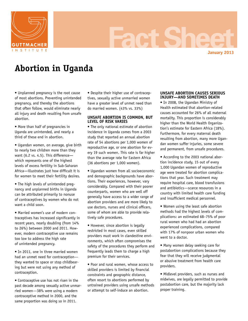 Abortion in Uganda