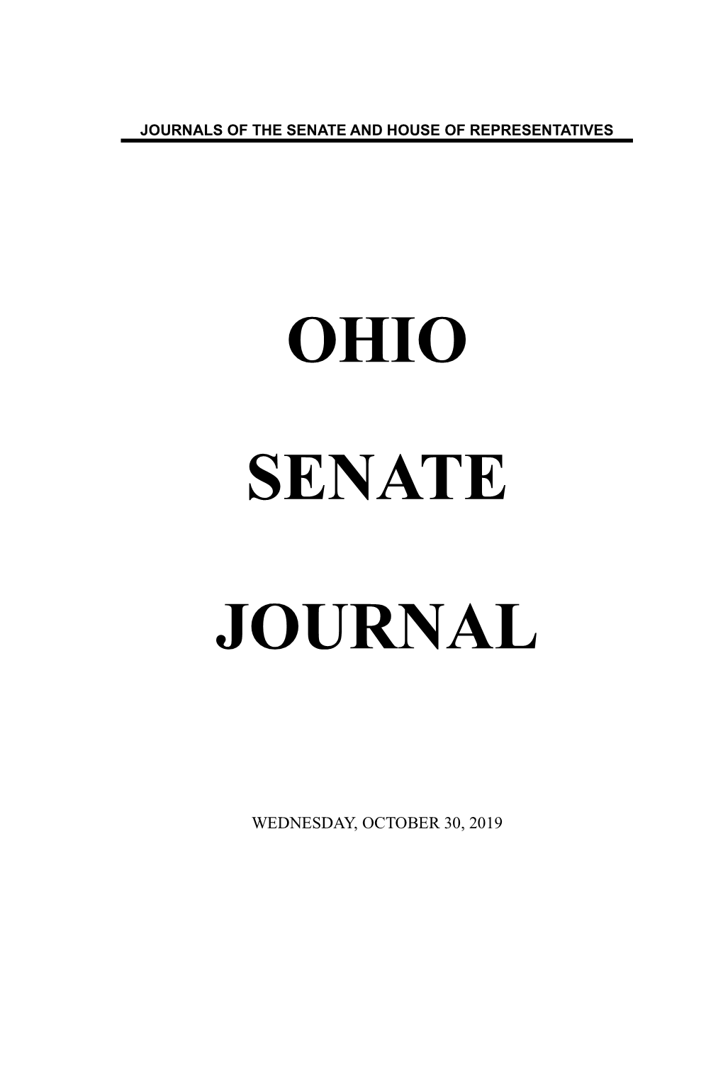 Ohio Senate Journal