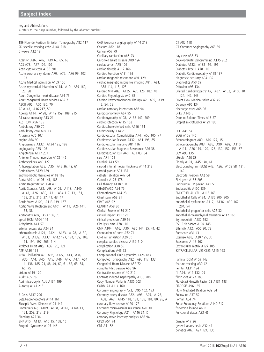 Subject Index