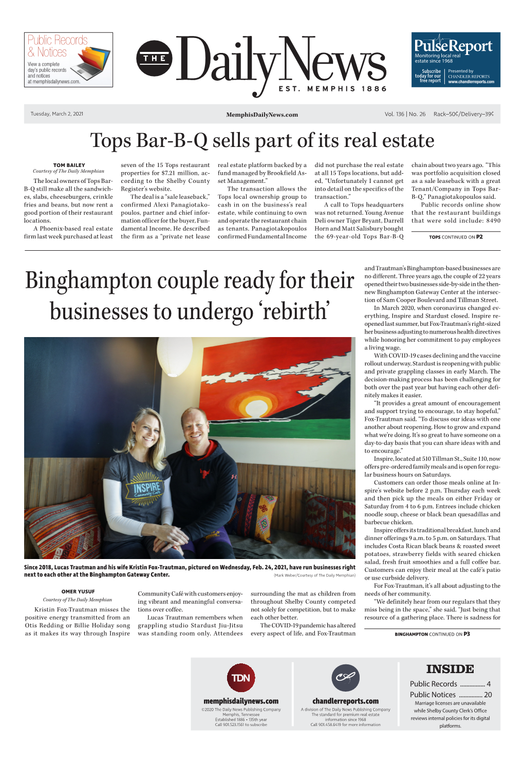 Binghampton Couple Ready for Their Businesses to Undergo 'Rebirth'