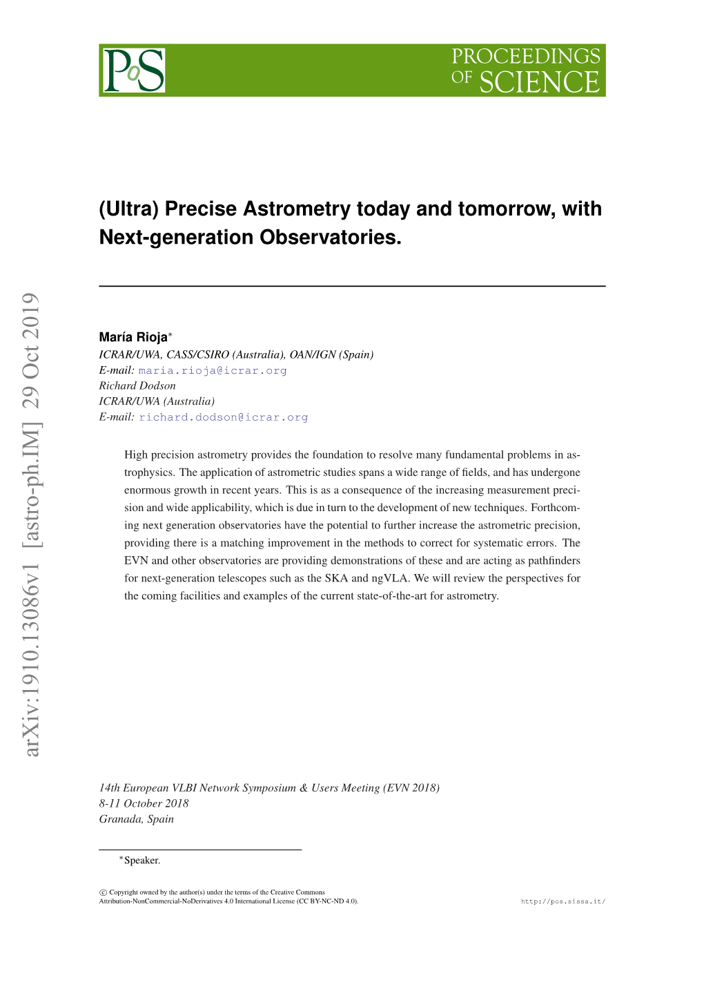 (Ultra) Precise Astrometry Today and Tomorrow, with Next-Generation Observatories