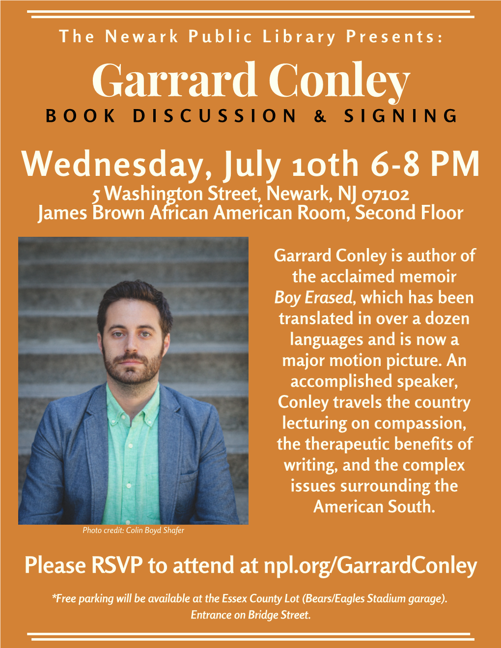 Garrard Conley and Panel Event 07.10 Final