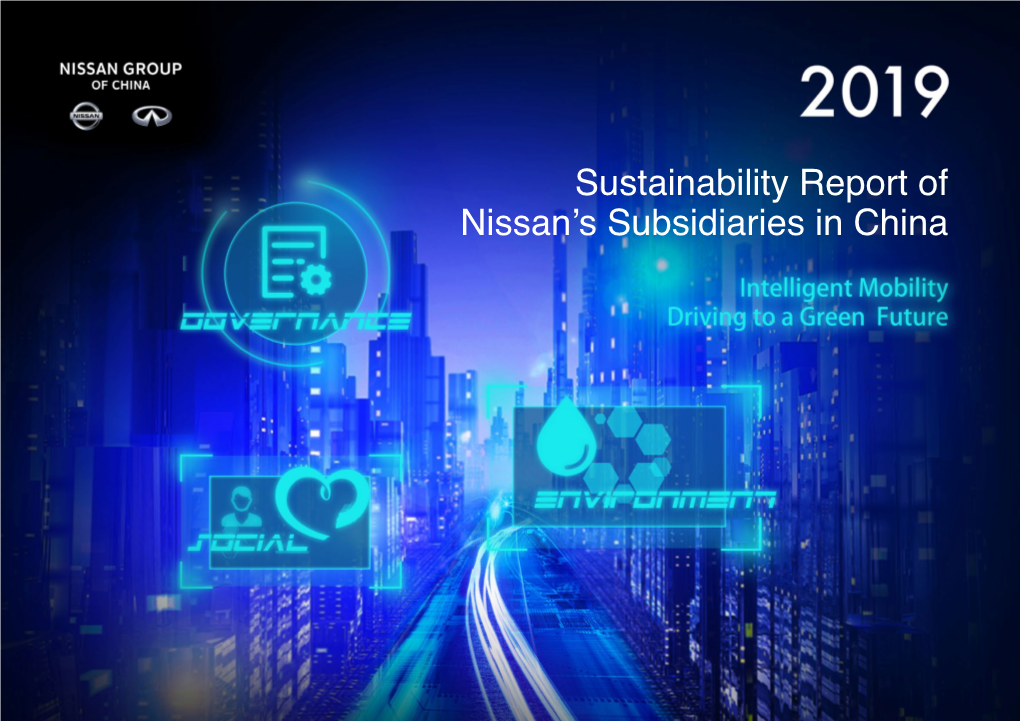 Sustainability Report of Nissan's Subsidiaries in China