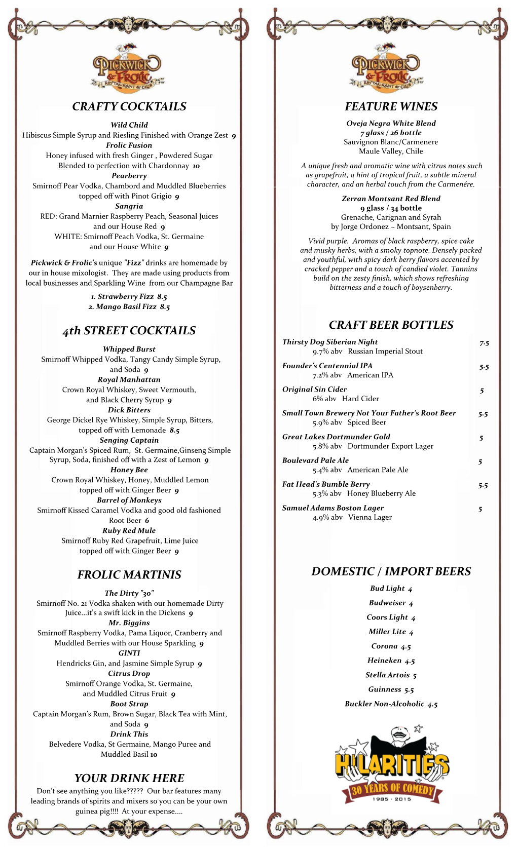 Pickwick-Frolic-Cocktail-Menu-.Pdf