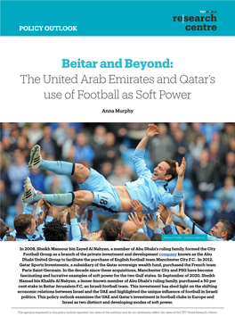 Beitar and Beyond: the United Arab Emirates and Qatar’S Use of Football As Soft Power