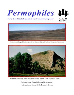 Newsletter of the Subcommission on Permian Stratigraphy Number 32 June 1998