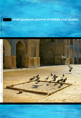 Undergraduate Journal of Middle East Studies University of Toronto Undergraduate Journal of Middle East Studies