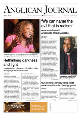 February 2021 ‘We Can Name the Evil That Is Racism’ a Conversation with Archbishop Thabo Makgoba