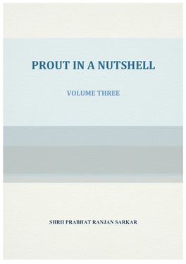 Prout in a Nutshell Volume 3 Second Edition E-Book