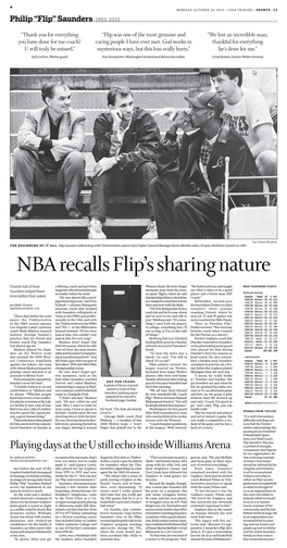 NBA Recalls Flip's Sharing Nature