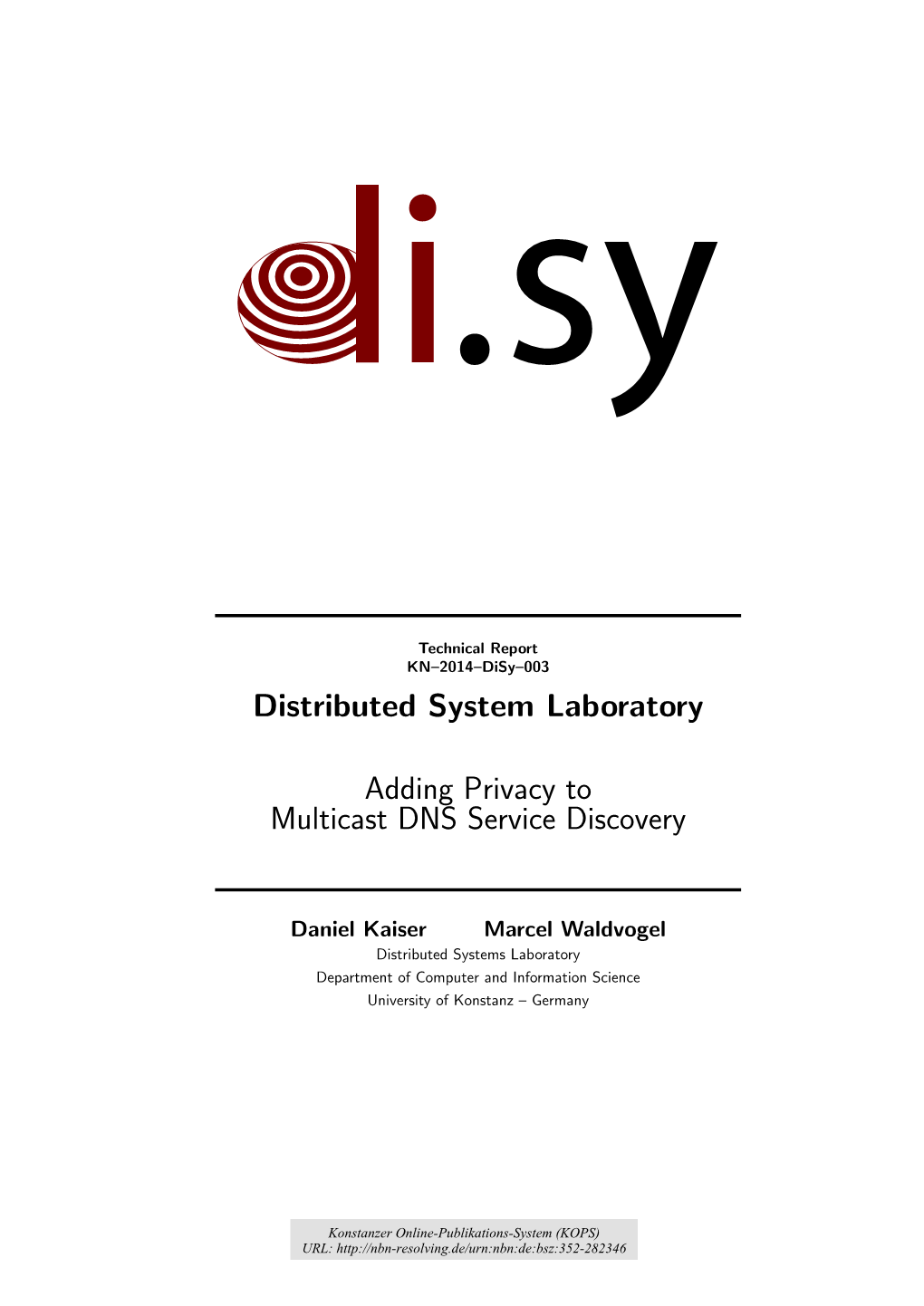 Adding Privacy to Multicast DNS Service Discovery