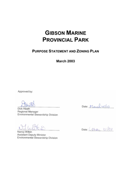 Gibson Marine Provincial Park