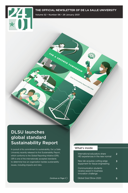 DLSU Launches Global Standard Sustainability Report