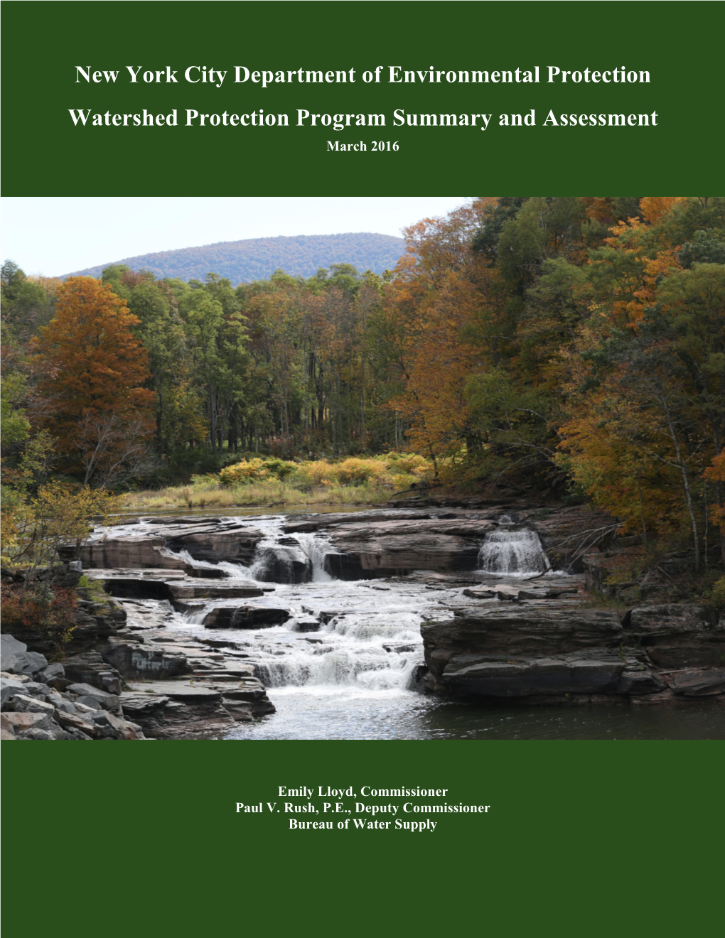 2016 Watershed Protection Program Summary and Assessment