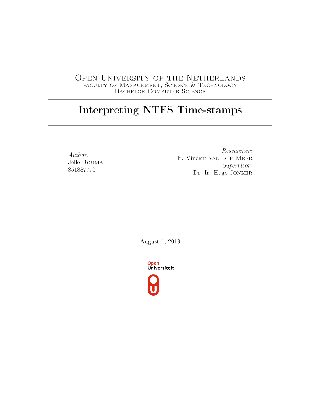 Interpreting NTFS Time-Stamps