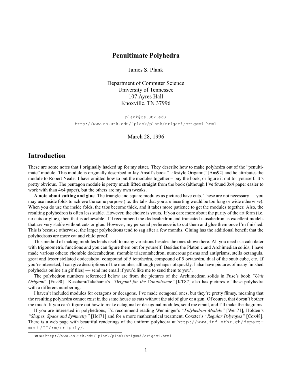 Penultimate Polyhedra Introduction