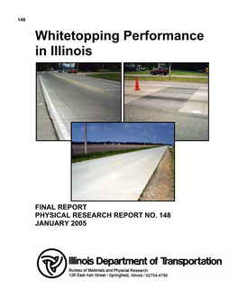 Whitetopping Performance in Illinois