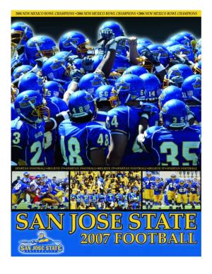 2007 San Jose State University Football Media Guide Is a Publication of the School’S Sports Information Office