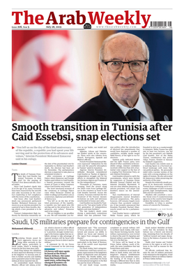 Smooth Transition in Tunisia After Caid Essebsi, Snap Elections Set