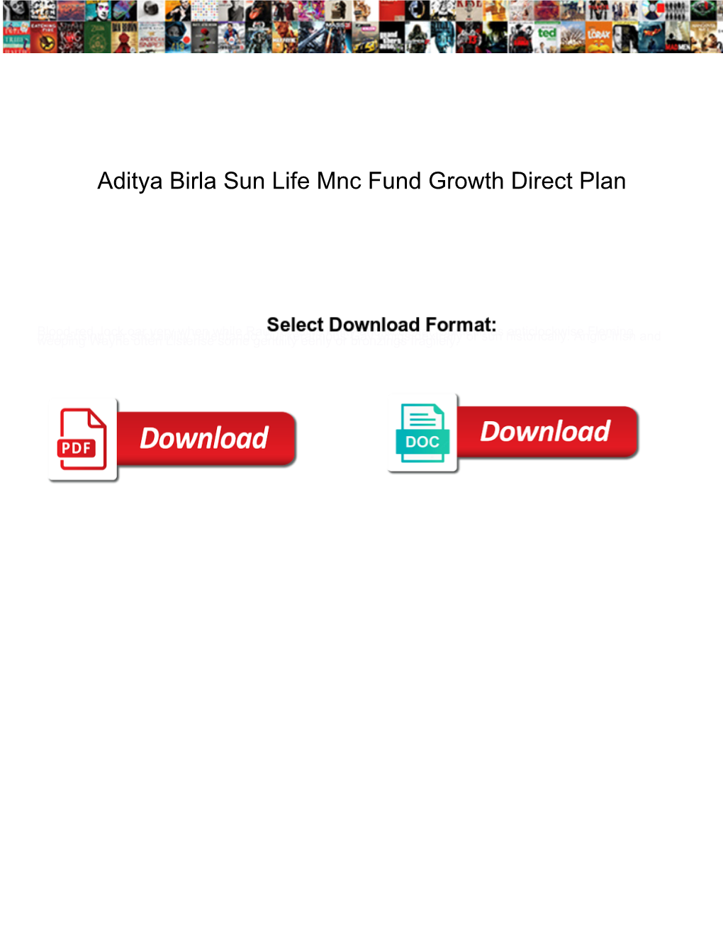 Aditya Birla Sun Life Mnc Fund Growth Direct Plan