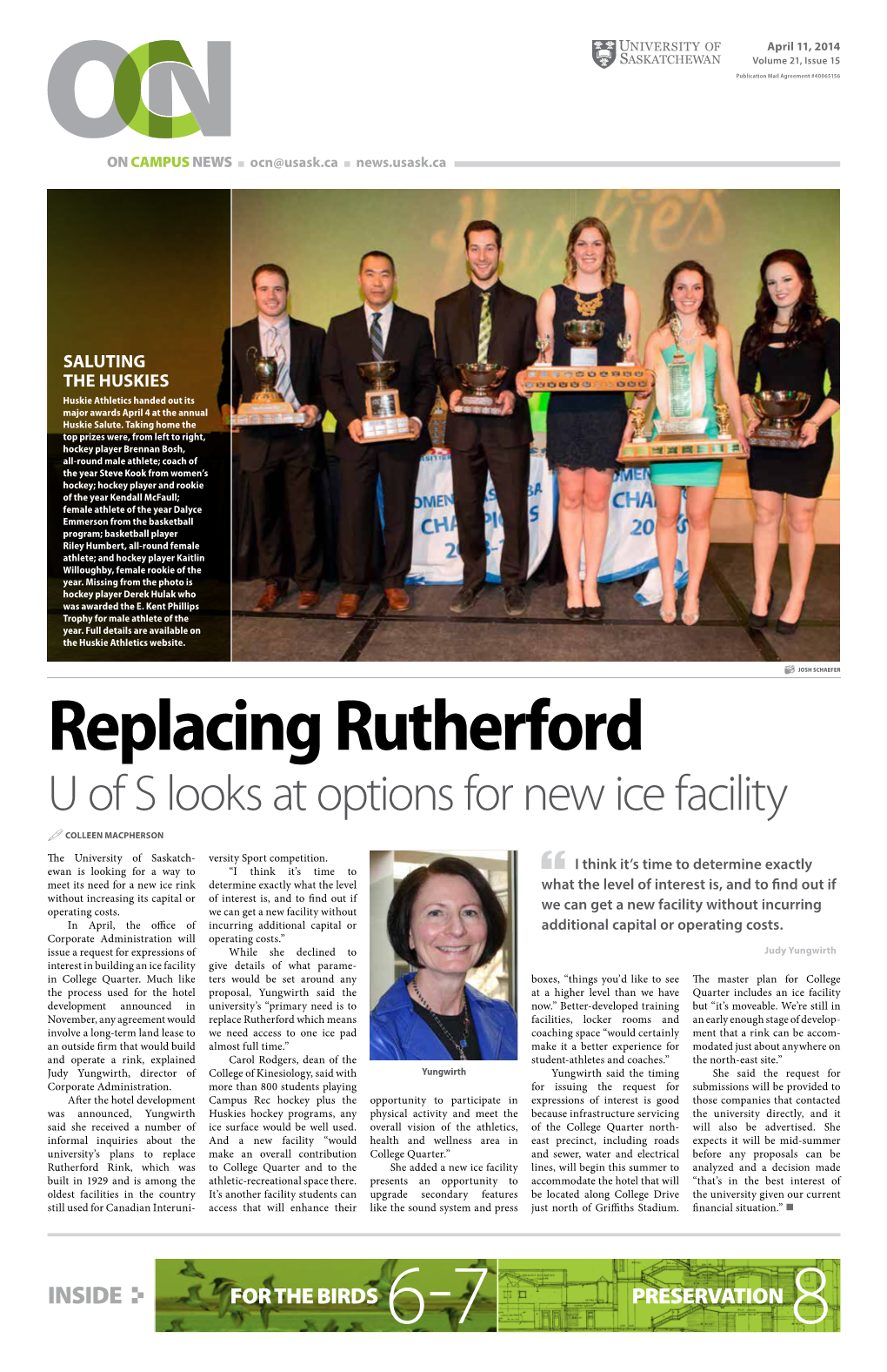 Replacing Rutherford U of S Looks at Options for New Ice Facility  Colleen Macpherson the University of Saskatch- Versity Sport Competition